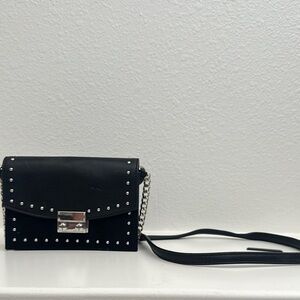 Black Studded Women's Shoulderbag